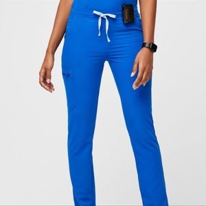 Figs Yola pant in Royal Blue